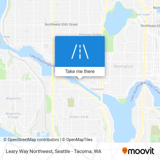 Leary Way Northwest map