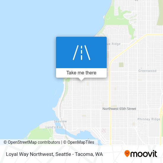 Loyal Way Northwest map
