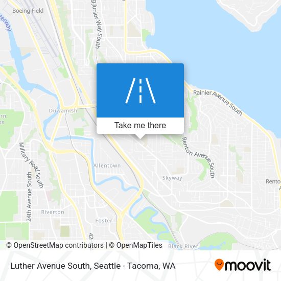 Luther Avenue South map