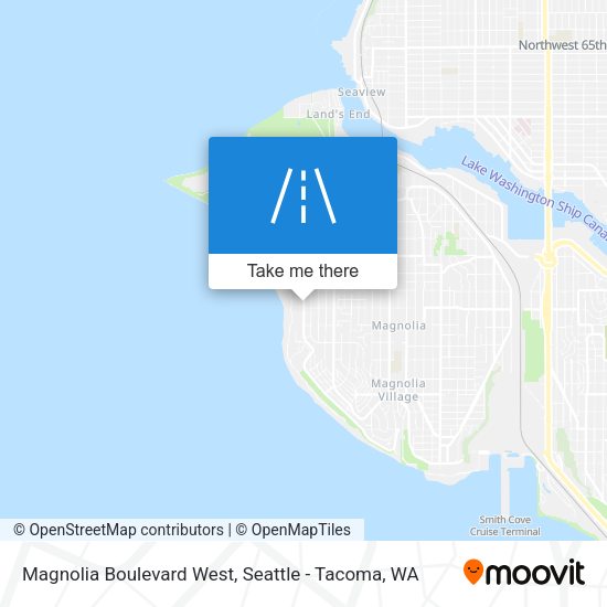 Mapa de Magnolia Boulevard West