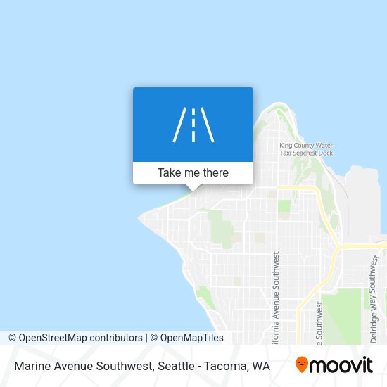 Marine Avenue Southwest map