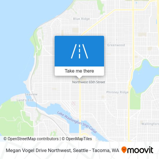 Megan Vogel Drive Northwest map