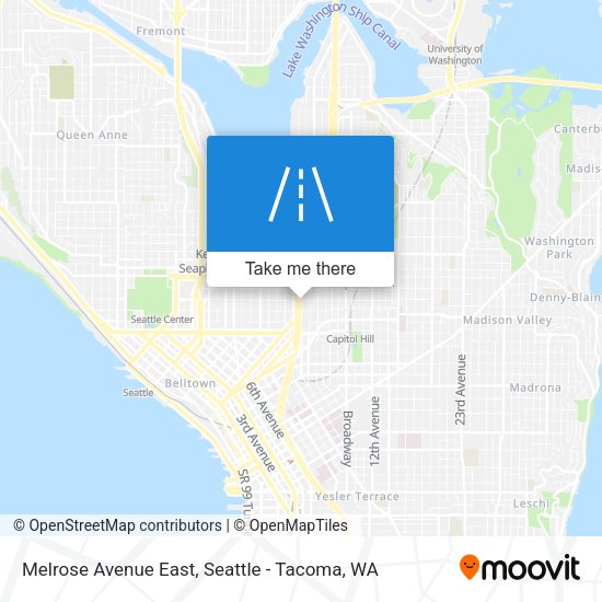Melrose Avenue East map