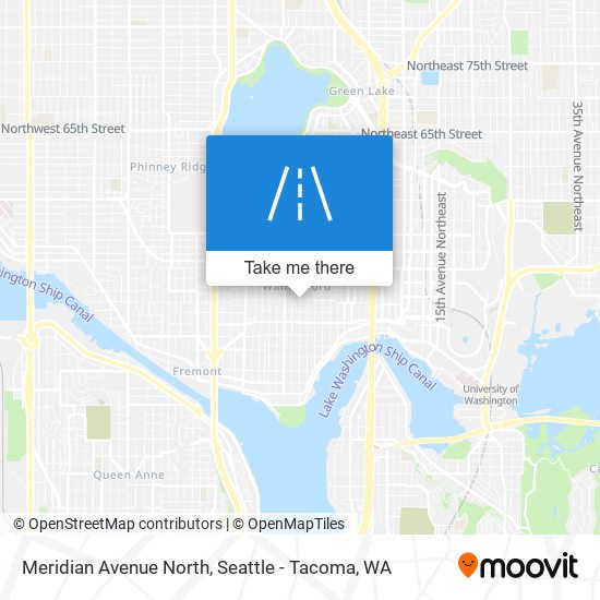 Meridian Avenue North map