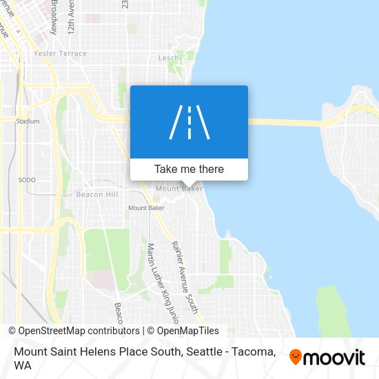 Mount Saint Helens Place South map