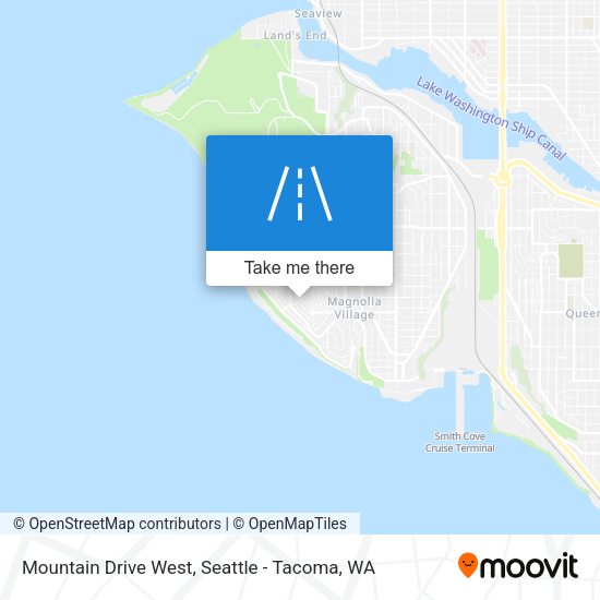 Mountain Drive West map
