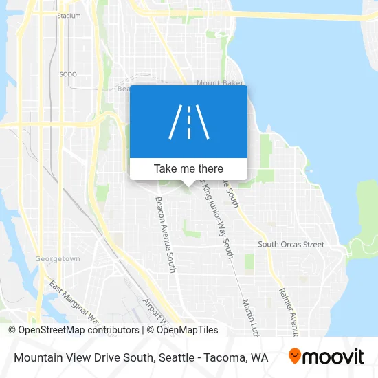 Mountain View Drive South map