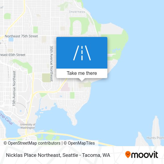 Mapa de Nicklas Place Northeast
