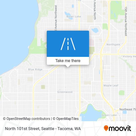 Mapa de North 101st Street