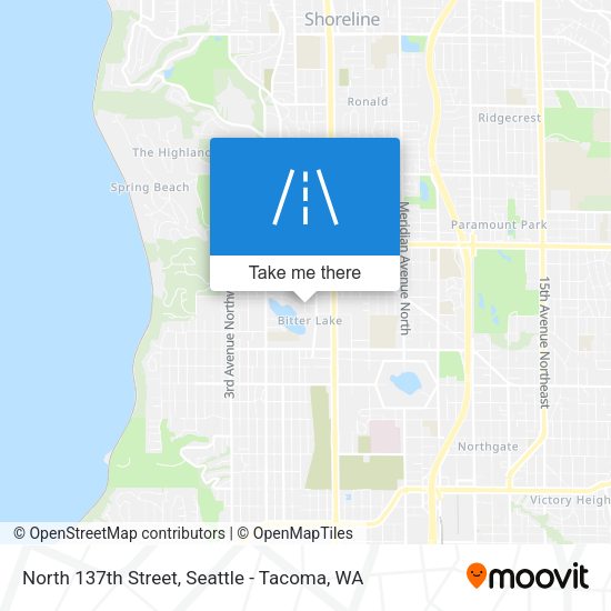 North 137th Street map
