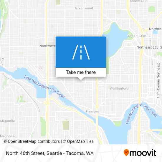 North 46th Street map