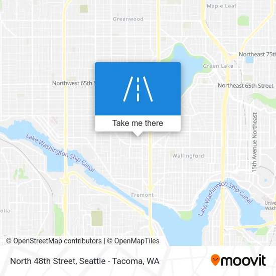 North 48th Street map