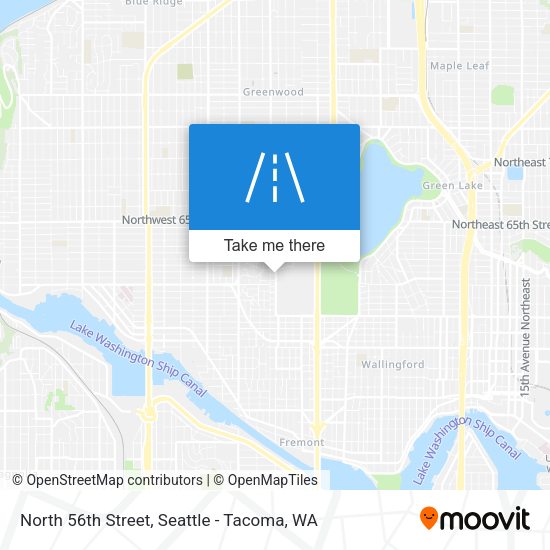 Mapa de North 56th Street