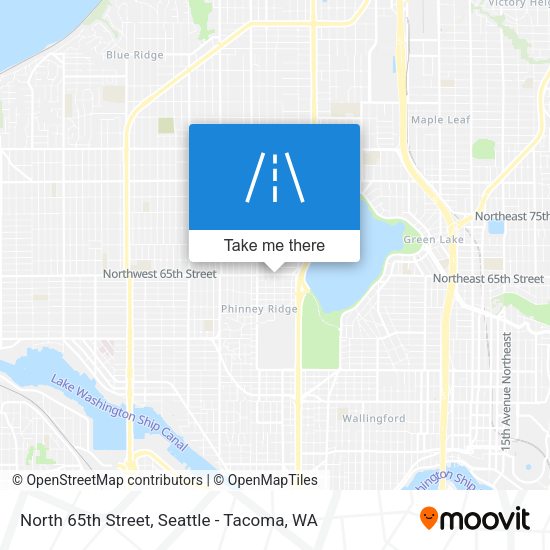 North 65th Street map