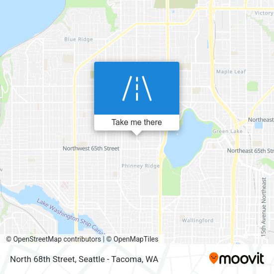 Mapa de North 68th Street