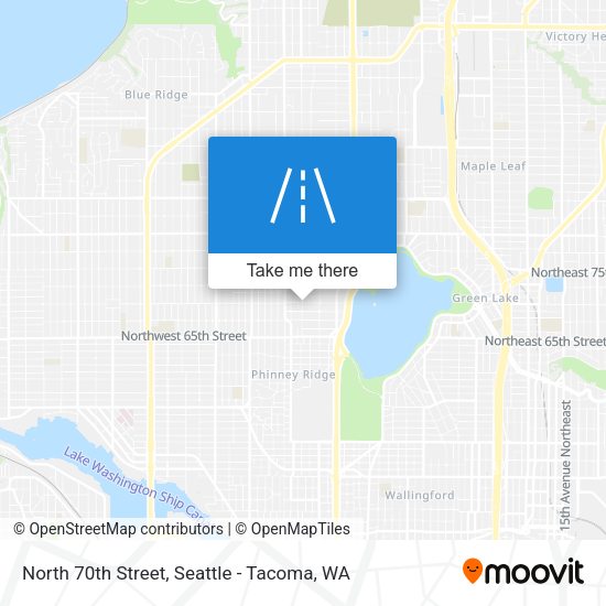North 70th Street map
