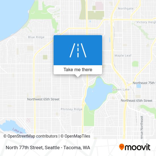 North 77th Street map