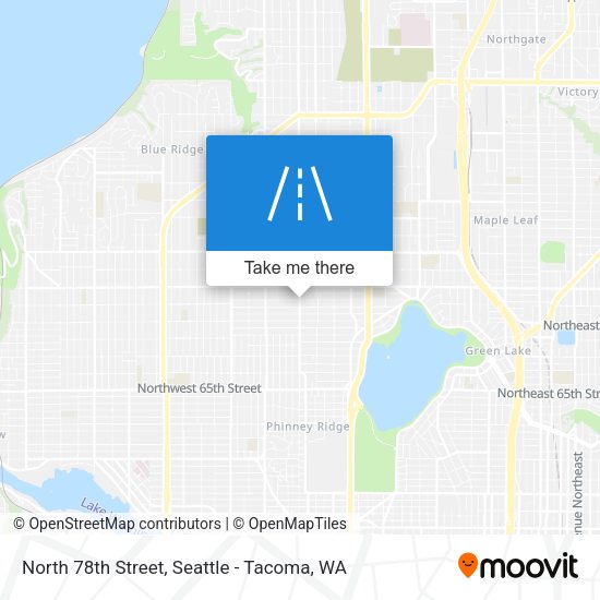 North 78th Street map