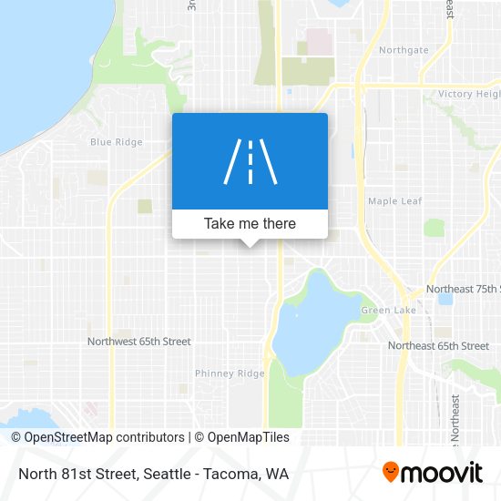North 81st Street map