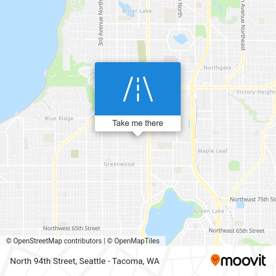 North 94th Street map