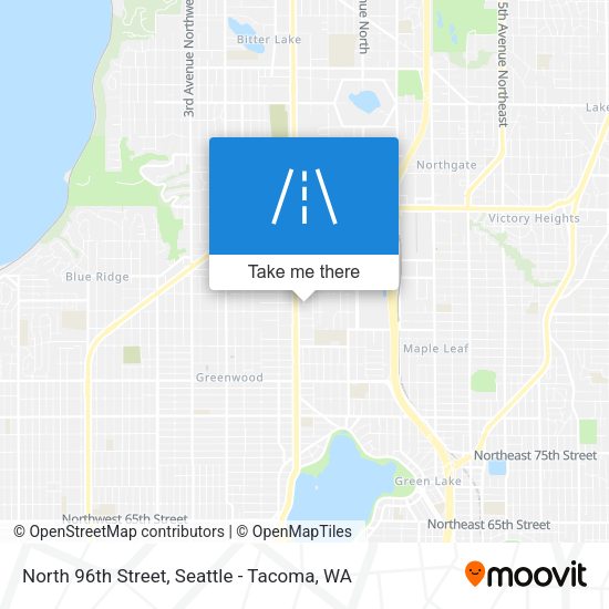 North 96th Street map