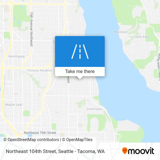 Northeast 104th Street map