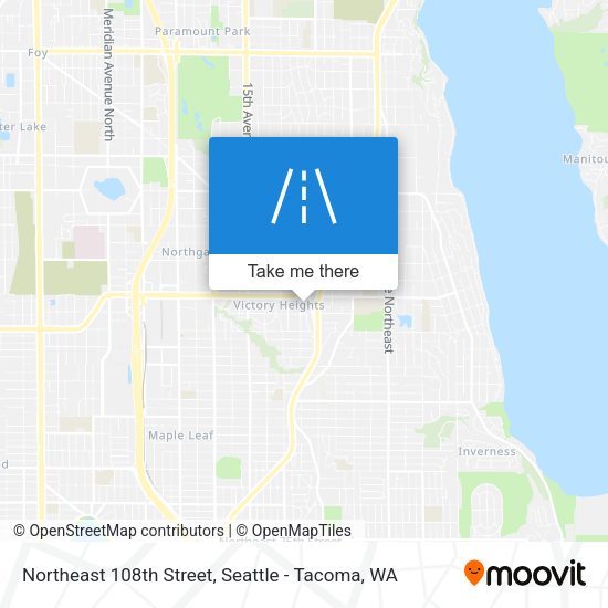 Northeast 108th Street map