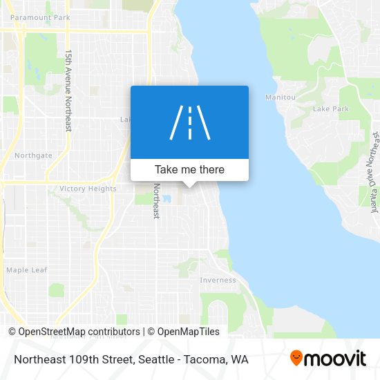 Northeast 109th Street map