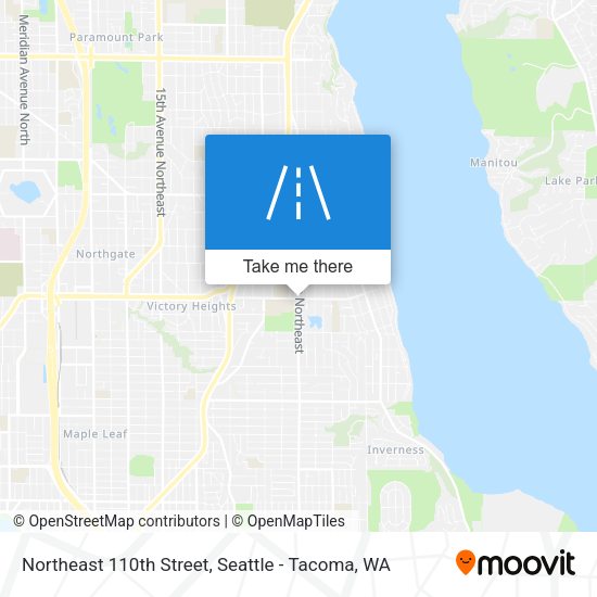 Northeast 110th Street map