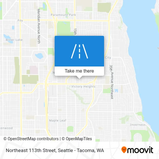 Northeast 113th Street map