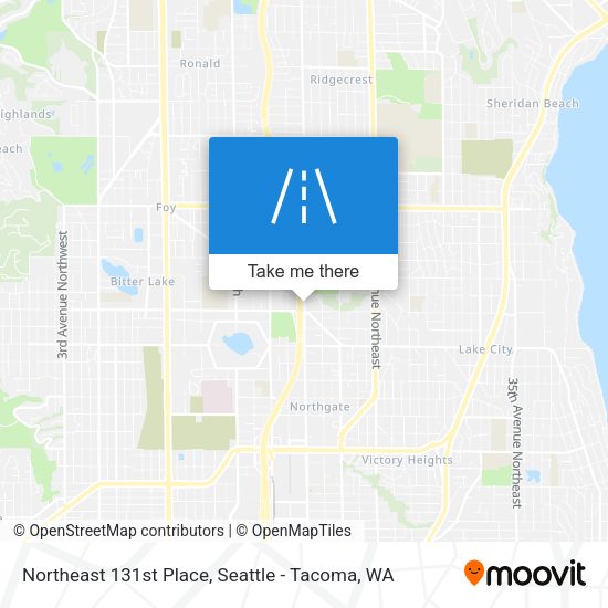 Northeast 131st Place map