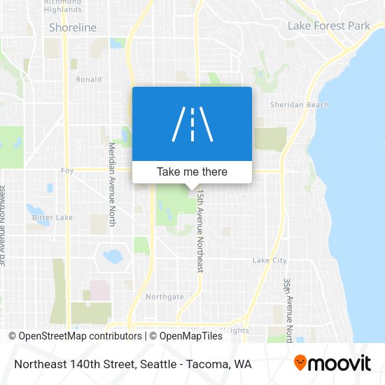 Northeast 140th Street map