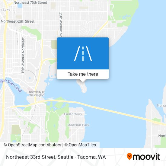 Northeast 33rd Street map