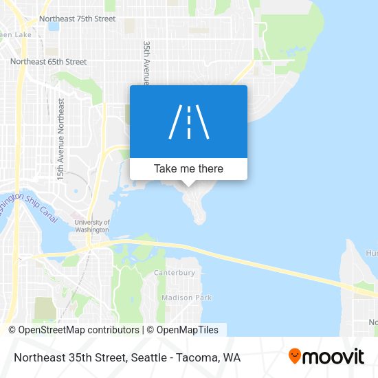 Northeast 35th Street map