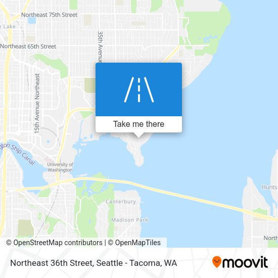 Mapa de Northeast 36th Street