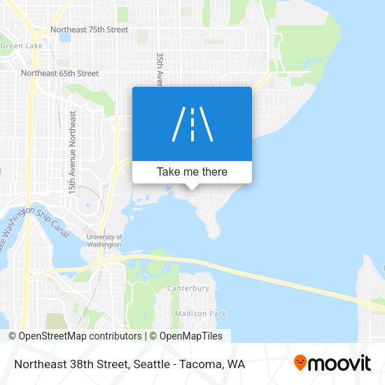 Northeast 38th Street map