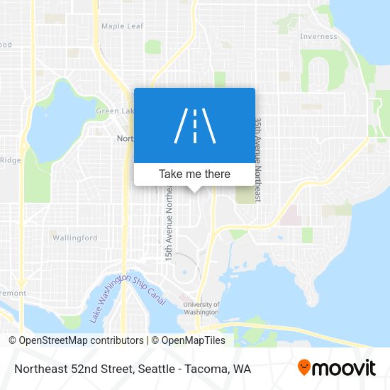 Northeast 52nd Street map