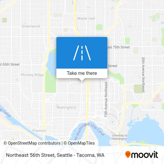 Northeast 56th Street map