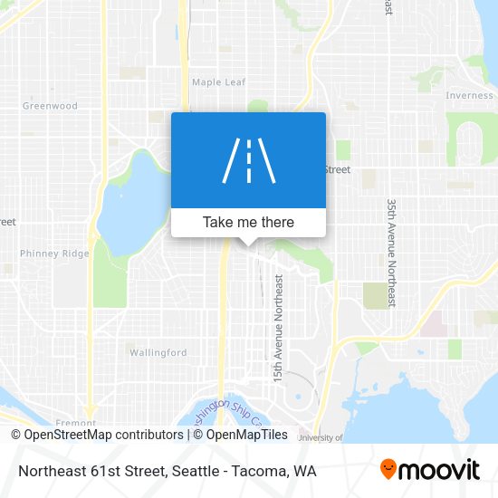 Northeast 61st Street map