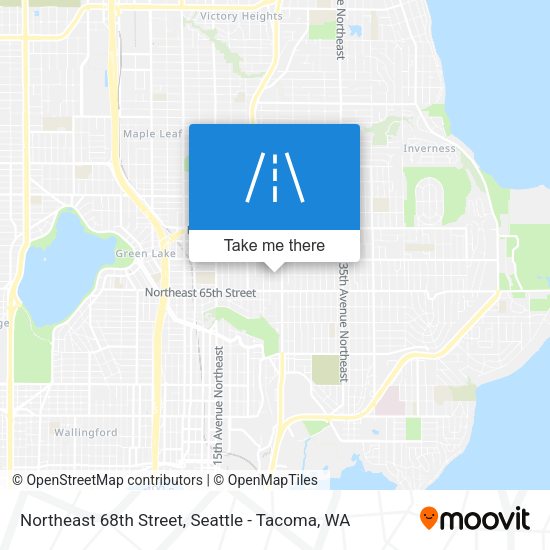 Northeast 68th Street map