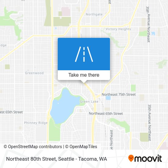 Northeast 80th Street map