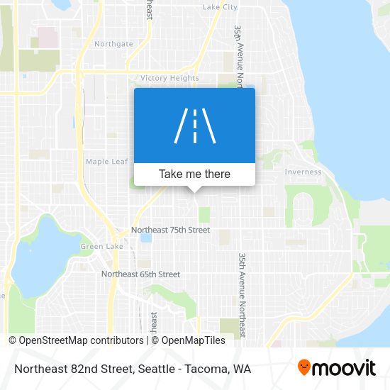 Northeast 82nd Street map