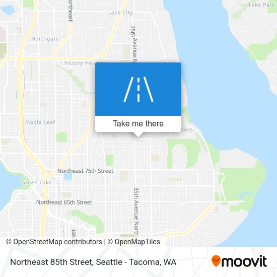 Northeast 85th Street map
