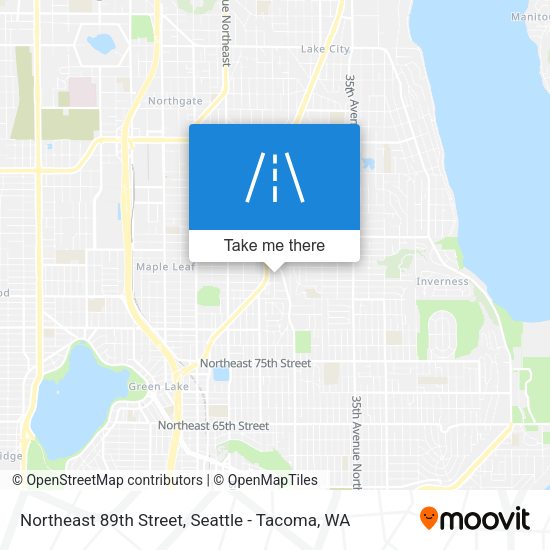 Northeast 89th Street map