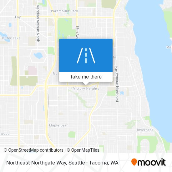 Northeast Northgate Way map