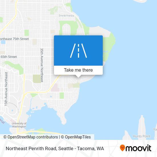Northeast Penrith Road map