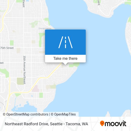 Northeast Radford Drive map