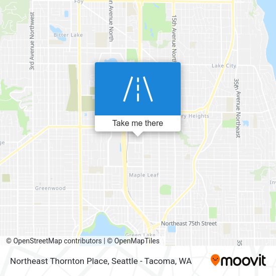 Northeast Thornton Place map