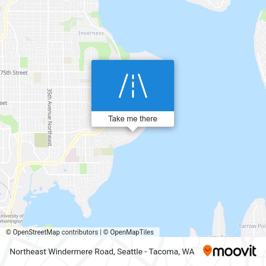 Northeast Windermere Road map