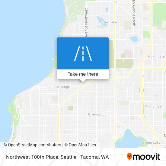 Mapa de Northwest 100th Place